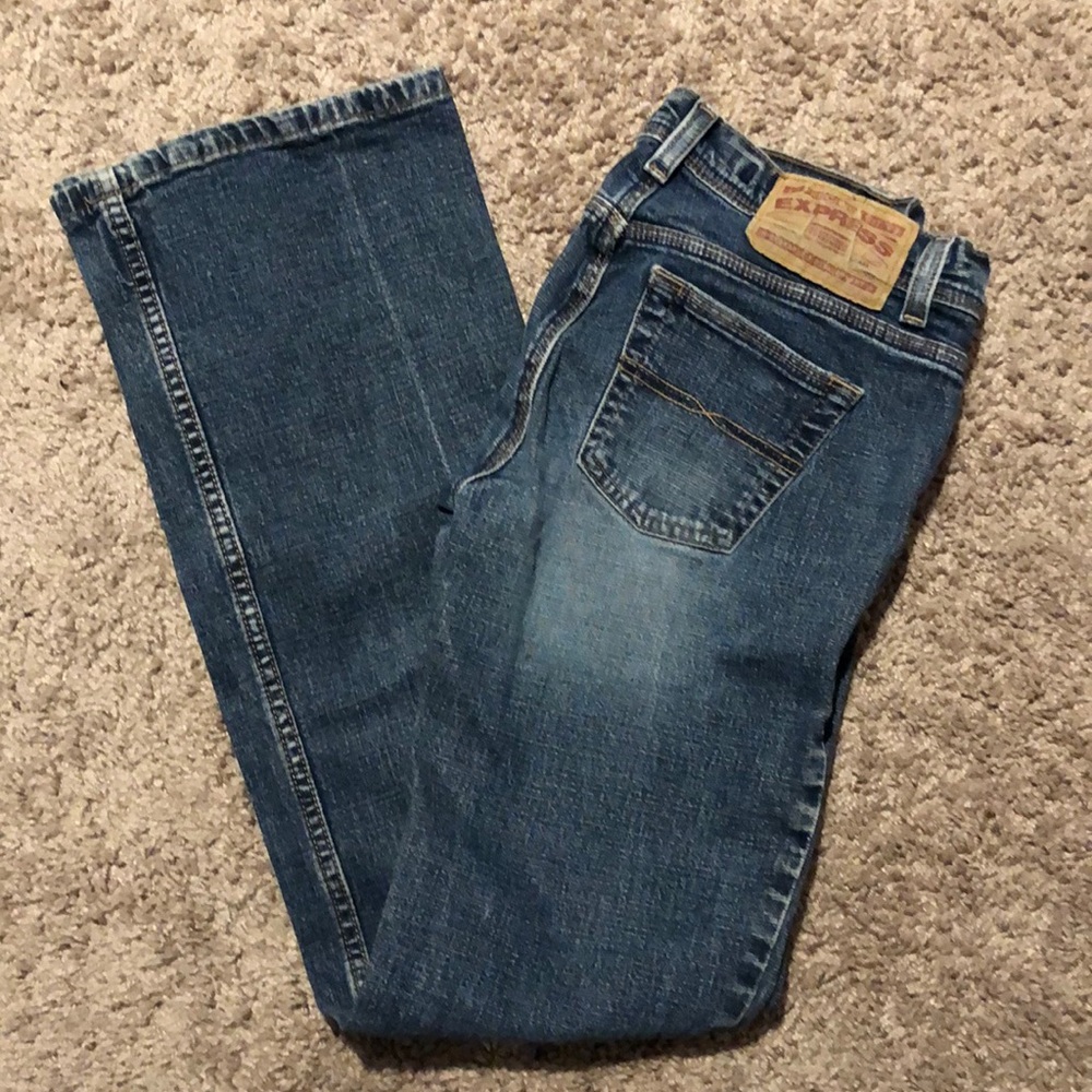 Low cut boot cut Express jeans